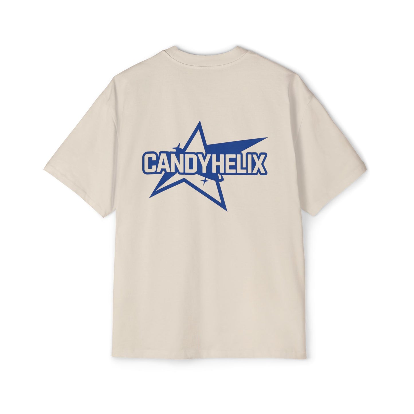 Candy Helix Brand Men's Heavy Oversized Tee, Casual Streetwear, Graphic Tee for Men, Gift for Him, Summer Fashion, Trendy Top