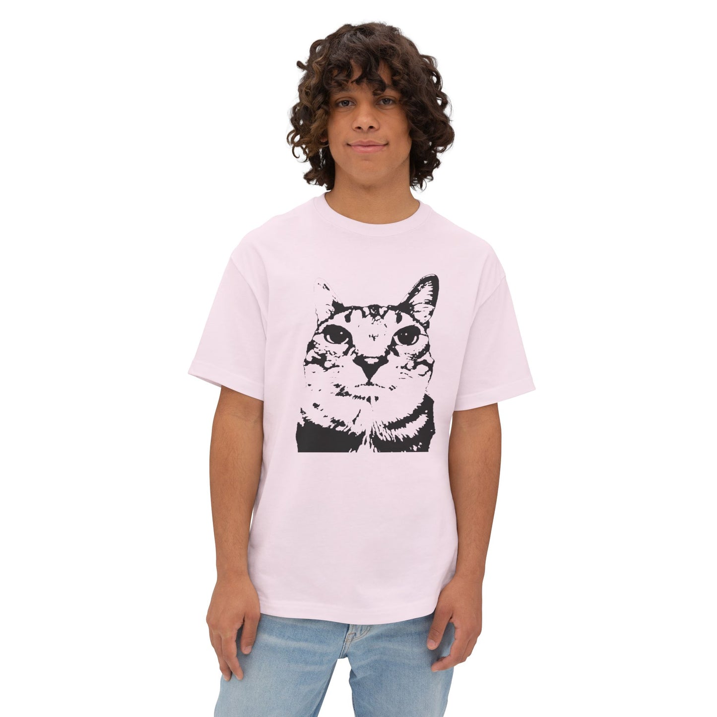 Cat Lover Unisex Oversized Boxy Tee, Cute Cat Graphic Shirt, Funny Cat Apparel, Gifts for Cat Owners, Casual Wear, Meme Funny Teen Brainrot